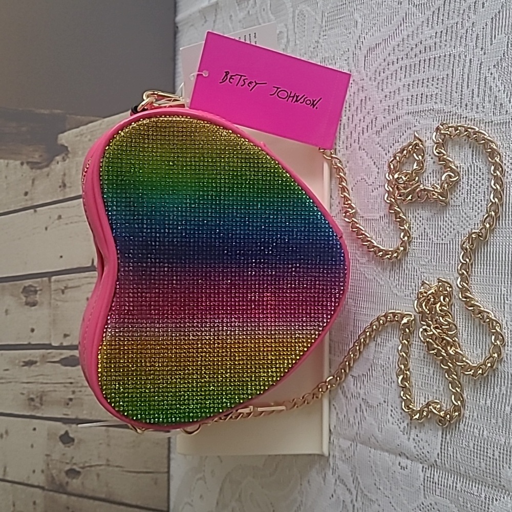Betsey Johnson Rhinestones Hearts